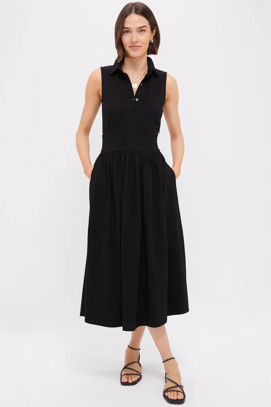 Tuckernuck Black Mikaela Midi Dress